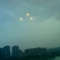 四川乐山出现不明发光体 疑为幻日现象