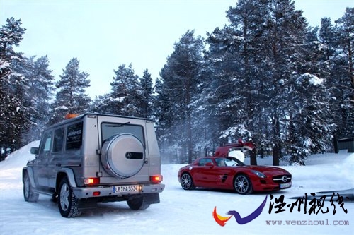 浪漫之旅 冰雪试驾2011款奔驰SLS AMG 汽车之家 浪漫之旅 冰雪试驾2011款奔驰SLS AMG 汽车之家