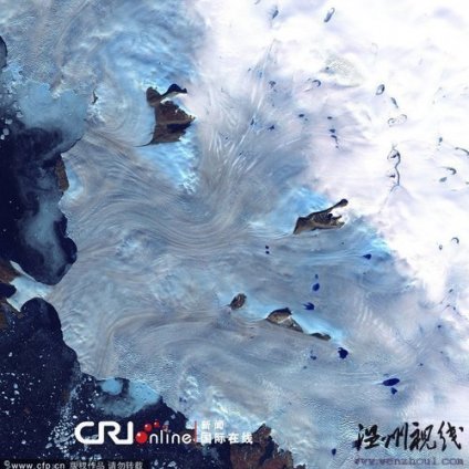壮观太空照：地球冰川姿态各异 宛如美丽画作