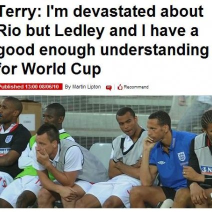 特里为失去好搭档心碎 自称与里奥替身早有默契