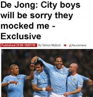 德容扬言夺冠后嘲笑罗比特维斯:谁还敢小看荷兰