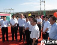 省委组织部长蔡奇一行考察阿克苏浙江产业园