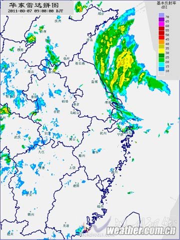 受“梅花”影响 华东沿海出现10~11级强风