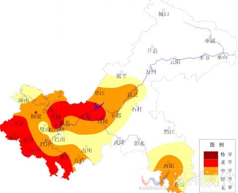 重庆高温持续 部分地区气象旱情严重