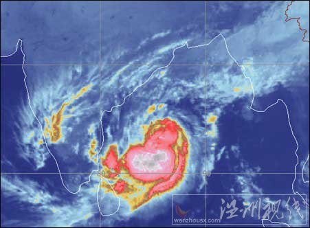 热带气旋THANE在孟加拉湾洋面生成 或将。登陆印度