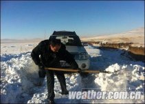 内蒙古近半土地积雪严重 并出现不同程度白灾