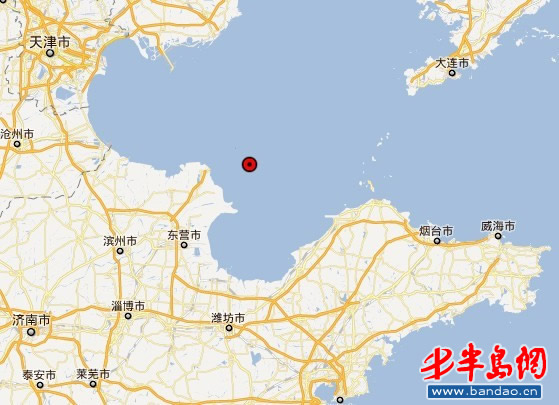 据山东省地震台网测定,2012年1月1日19时50分在山东省烟台市莱州市发生ML3.2级地震,震中位于:北纬37.11度,东经119.99度。