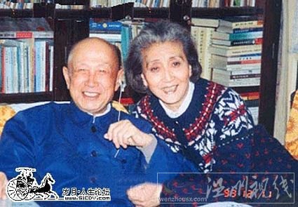 钱学森及夫人晚年合照