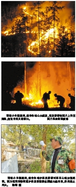 清明节烧纸引起火灾