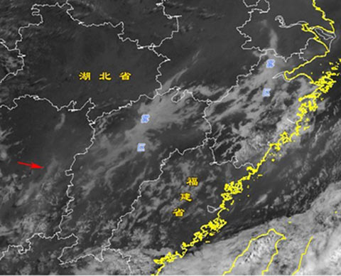 江南地区出现大雾天气