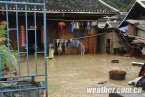 今日贵州省台江县遭暴雨袭击