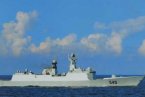 中国护卫舰钓鱼岛海域巡航 自卫队进钓鱼岛中日海战