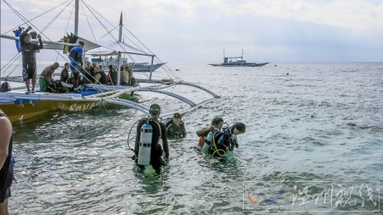 贞妤在菲律宾潜水看珊瑚