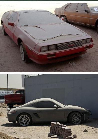 迪拜豪车遭遗弃原因 因超速罚单开的太高