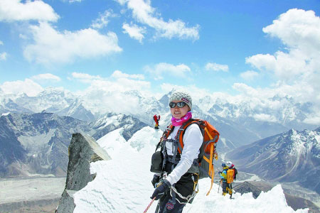 中国女登山家王静