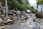 瓯海泽雅水库旁发生山体塌方 瓯湖公路已恢复通行
