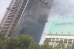 郑州火灾 7月27日郑州市区一在建大楼发生大火致交通