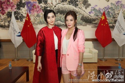 范冰冰赵薇同台照片