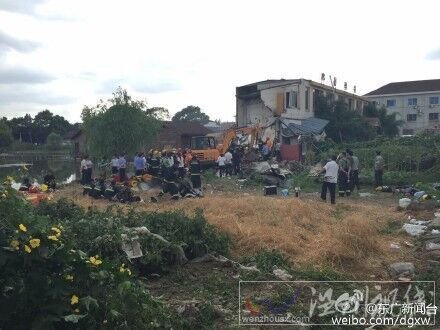 上海酒店爆炸事故现场