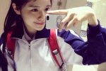 广东18岁高中女生晒自拍获赞最美校花