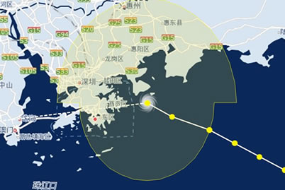 广东台风最新消息 第7号台风洛克将登陆深圳香港