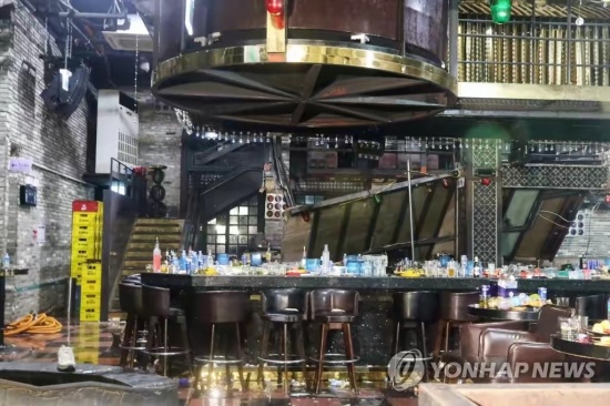 韩国光州酒吧坍塌