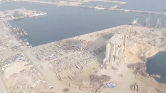 黎巴嫩爆炸一个月后航拍最新画面