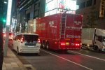 京牌沪牌现身东京街头 奥运会转播车