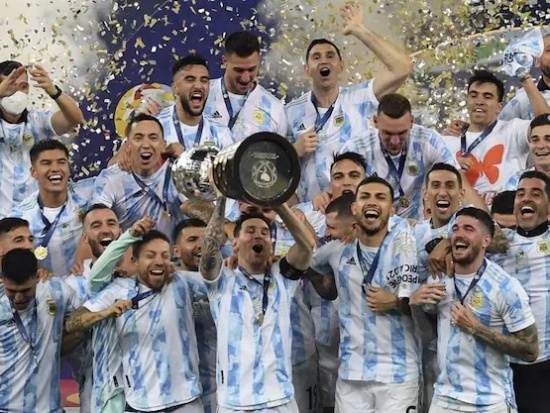 梅西率领的阿根廷击败巴西赢得美洲杯