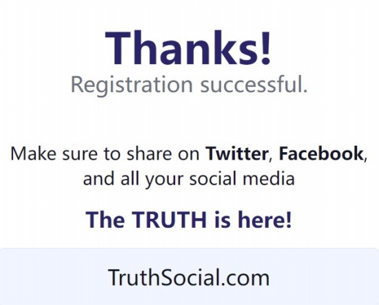 特朗普的新社交媒体平台Truth Social