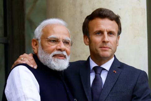 法国总统马克龙与印度总理莫迪讨论了乌克兰危机