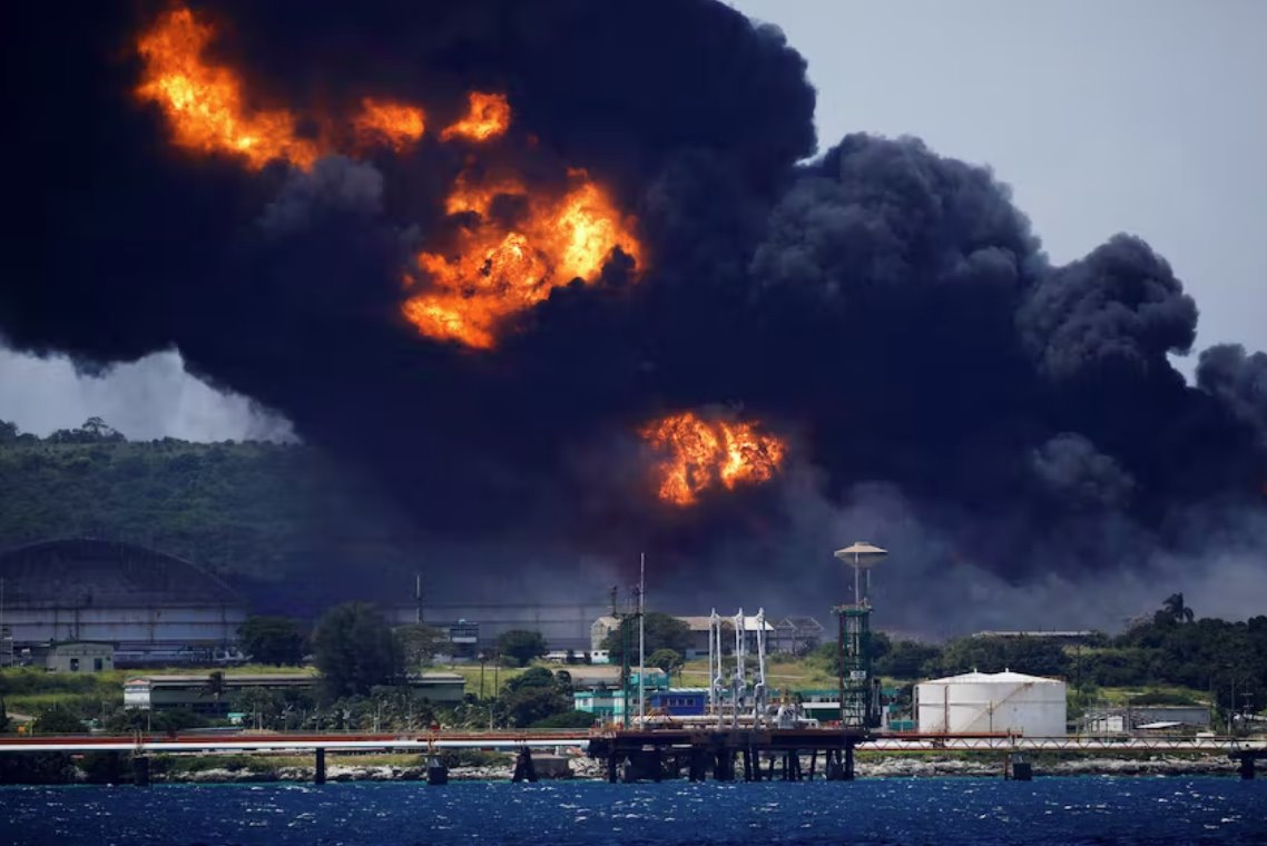 古巴从墨西哥委内瑞拉获得帮助以扑灭石油火灾