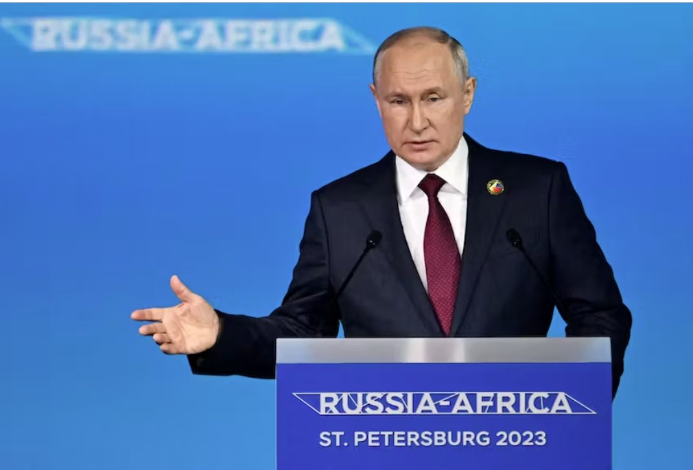 普京对非洲领导人表示正在研究关于乌克兰和平提案
