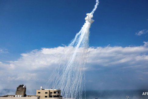 数百枚火箭弹从加沙向以色列发射