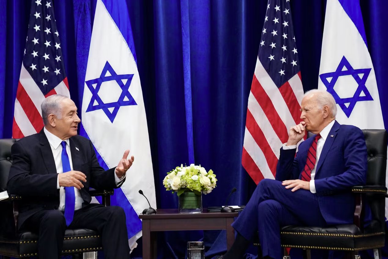 拜登与以色列总理内塔尼亚胡通话