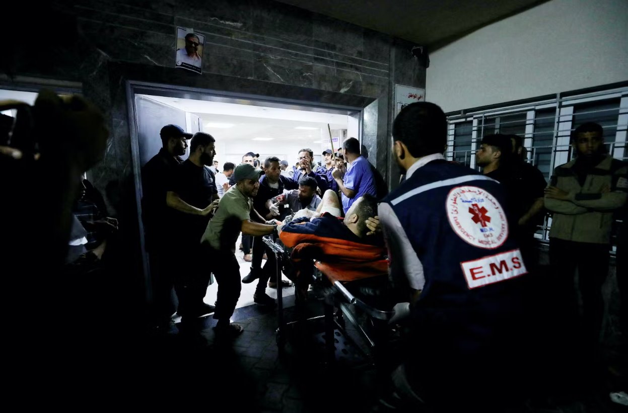 对加沙医院袭击造成数百人死亡的反应