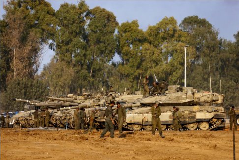 巴勒斯坦组织称 被俘的以色列士兵在加沙被以色列空