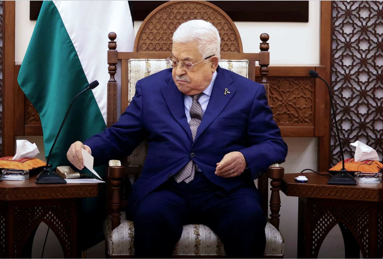 拜登高级顾问将于周五会见巴勒斯坦总统阿巴斯
