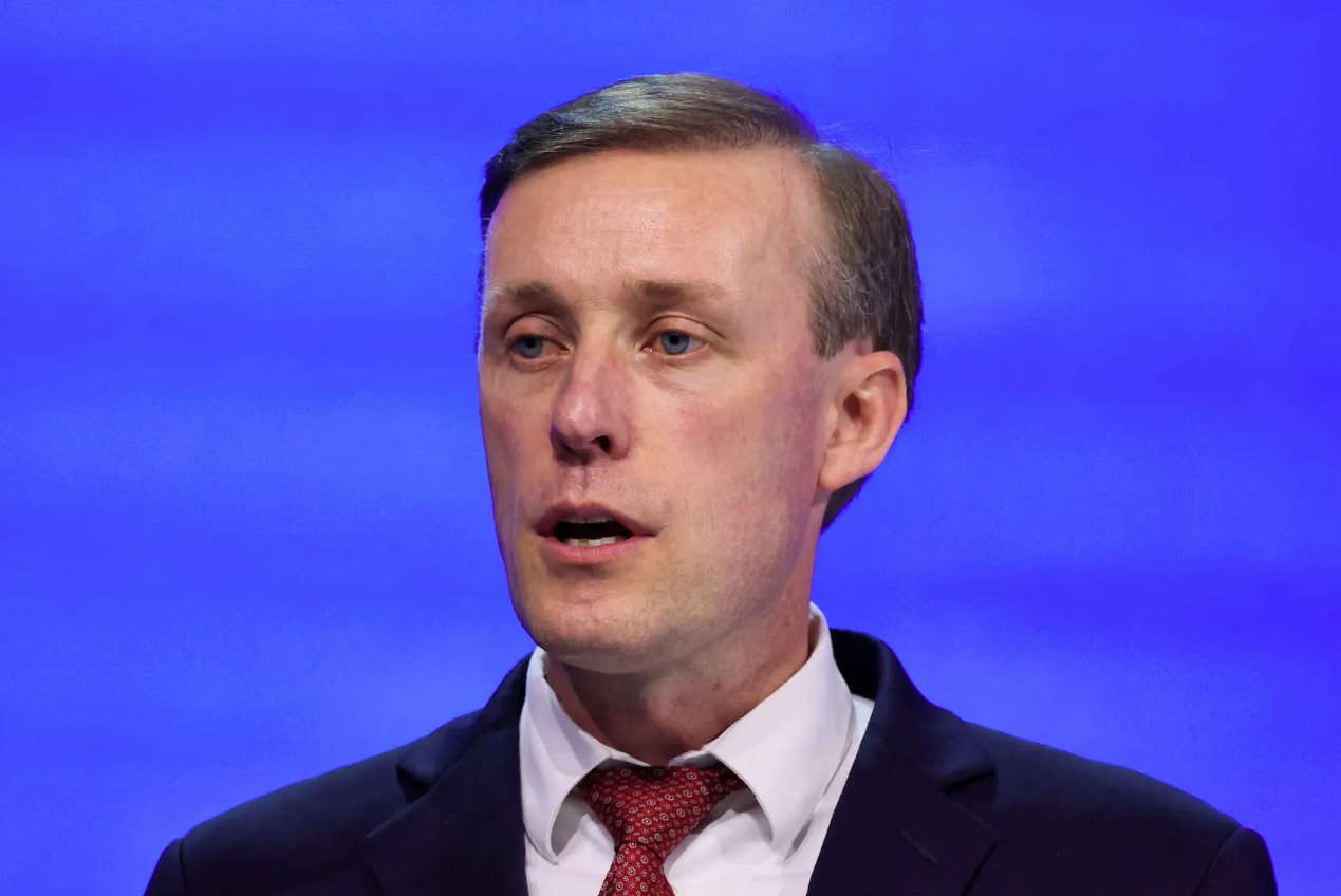 美国国家安全顾问杰克·沙利文出席2024年1月16日在瑞士达沃斯举行的世界经济论坛第54届年会。