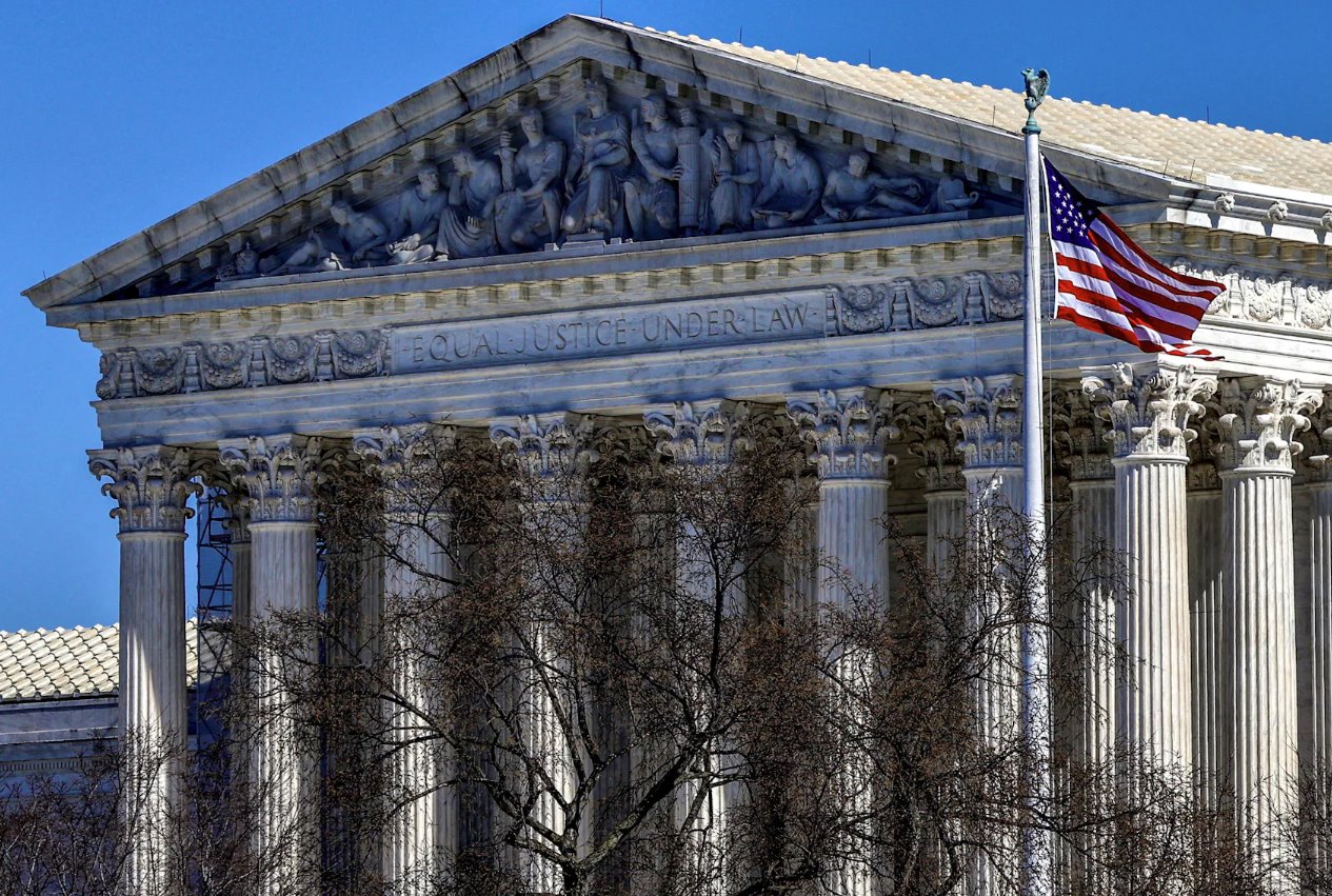2024年2月29日，美国华盛顿，美国最高法院大楼。