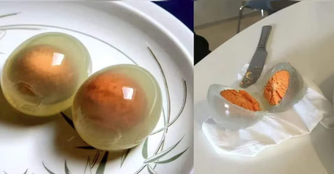 企鹅蛋煮熟后会变透明，这是什么原因？