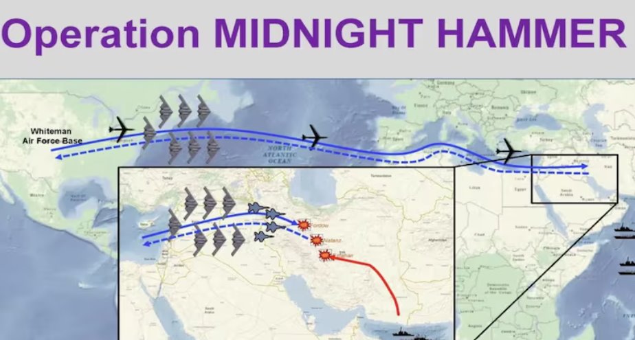 B-2轰炸机投下了14枚GBU-57巨型钻地炸弹