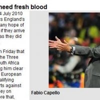 卡佩罗终于承认备战错误 暗示英格兰或将大换血