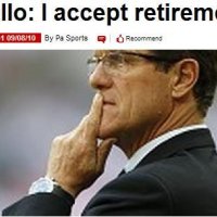 卡佩罗接受两将退役决定 承认球员存在心理问题